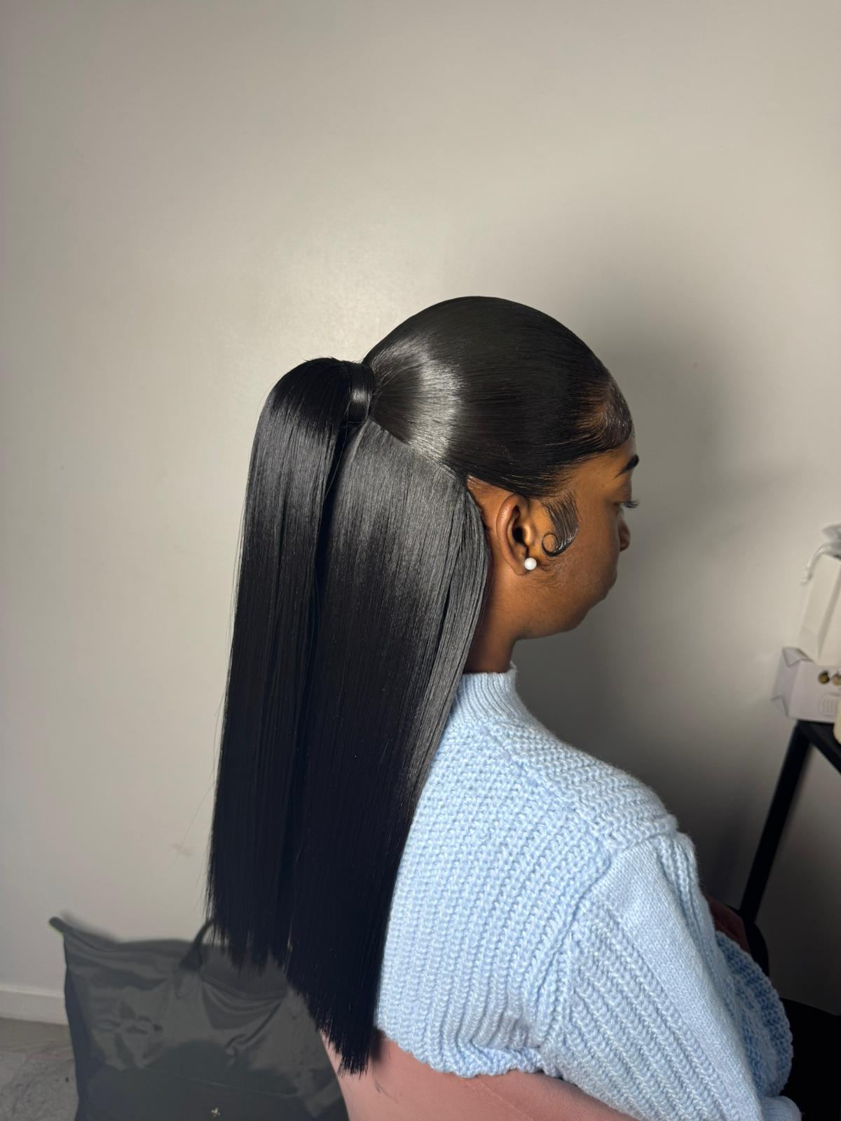 Demie tête bas lisse